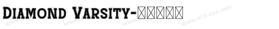 Diamond Varsity字体转换